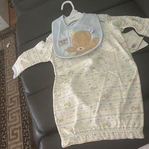 Baby Sleep Sack with Bear Bib